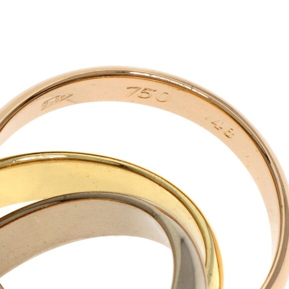 CARTIER 18k Pink Trinity Ring #48 - Picture 4 of 8